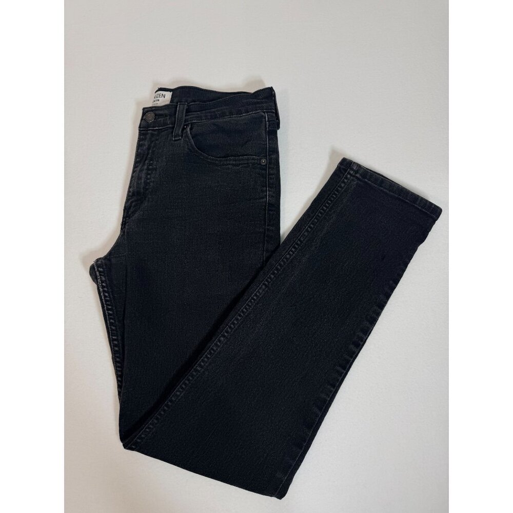 Denizen Levi's 216 Slim Jeans Men's W32 L32 Black Stretch Denim Faded Distressed